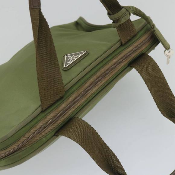 PRADA Hand Bag Nylon Khaki Auth 57260 - Picture 6 of 16